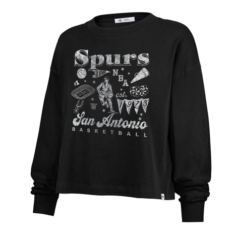 SAN ANTONIO SPURS TEAM COLLAGE '47 SYDNEY LONG SLEEVE TEE WOMENS