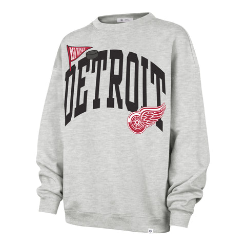 DETROIT RED WINGS ARCHED ICON '47 OVERSIZED CREW WOMENS