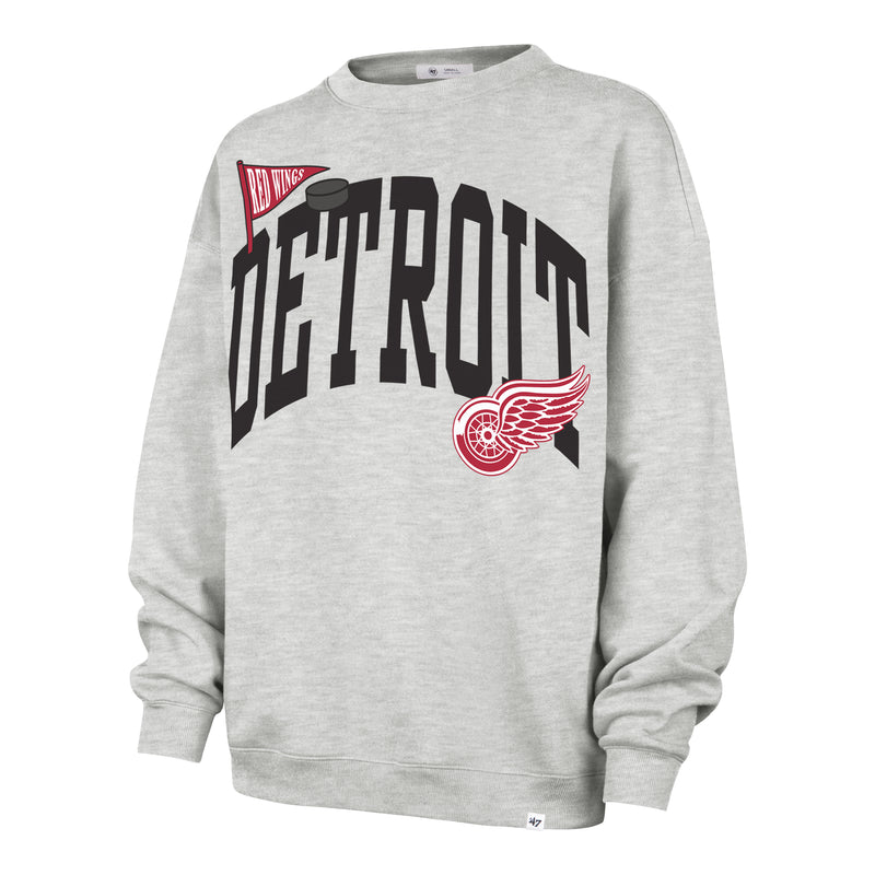 DETROIT RED WINGS ARCHED ICON '47 OVERSIZED CREW WOMENS