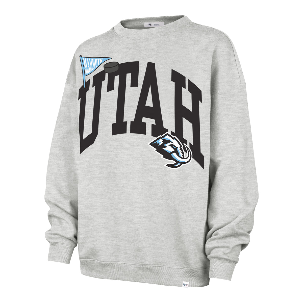 UTAH MAMMOTH ARCHED ICON '47 OVERSIZED CREW WOMENS