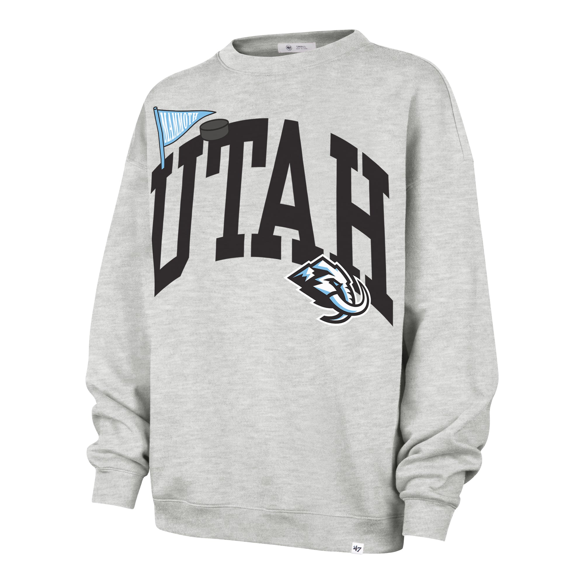 UTAH MAMMOTH ARCHED ICON '47 OVERSIZED CREW WOMENS