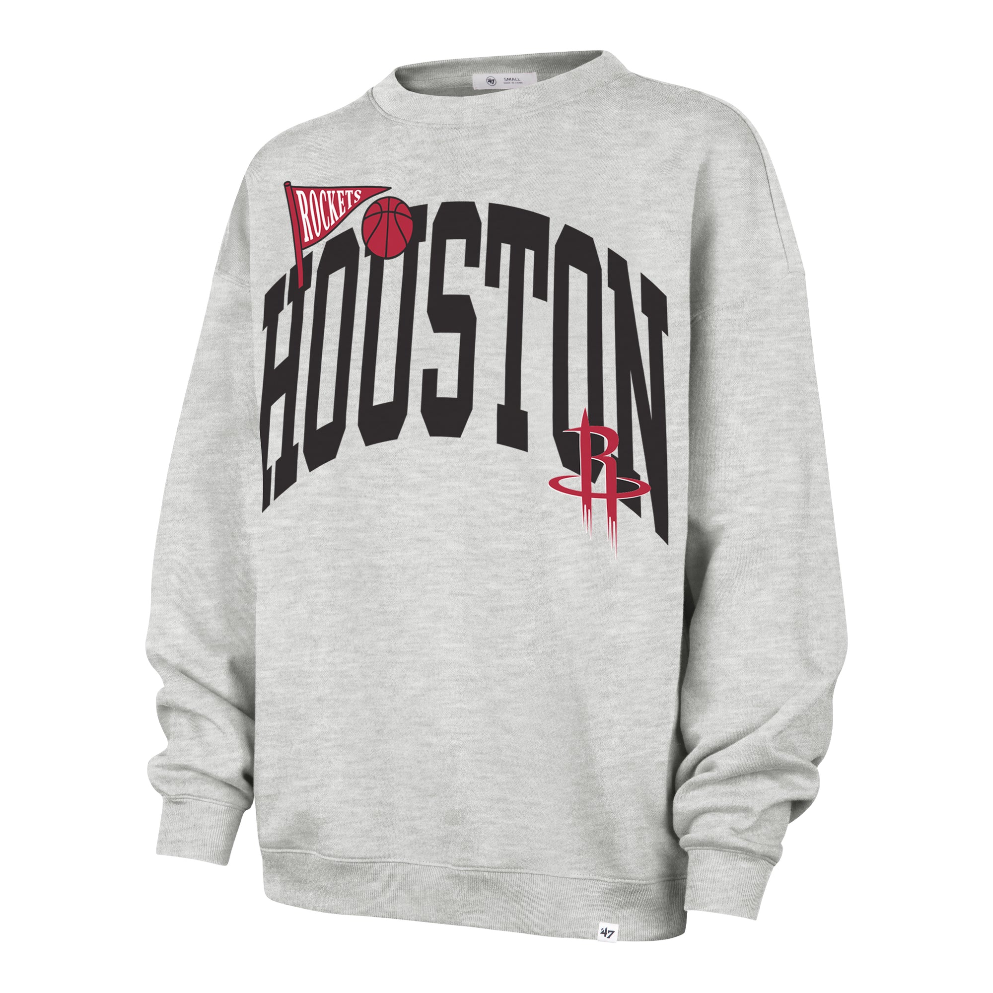 HOUSTON ROCKETS ARCHED ICON '47 OVERSIZED CREW WOMENS