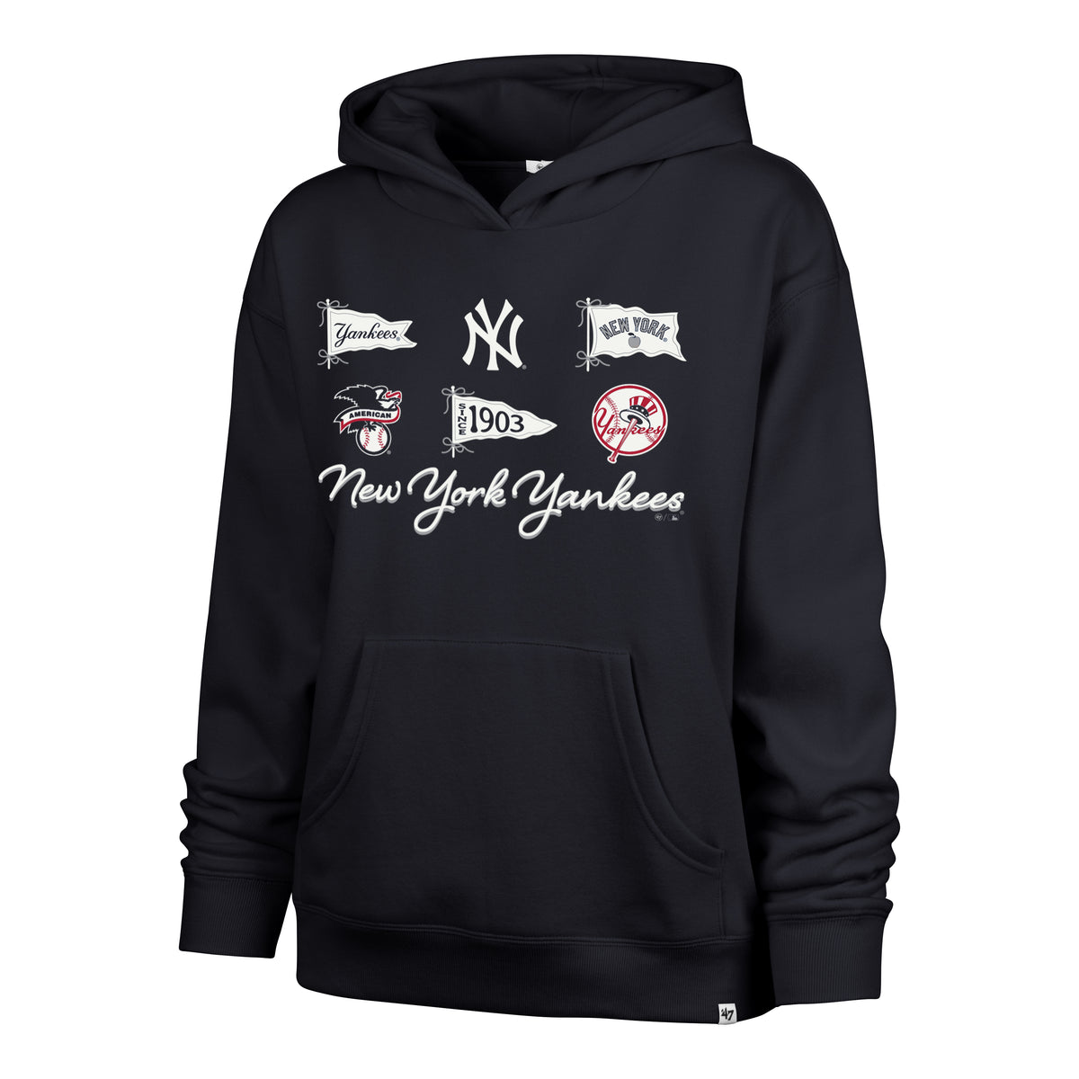 NEW YORK YANKEES BOW AND BANNERS '47 NAOMI HOOD WOMENS