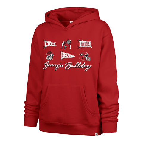 GEORGIA BULLDOGS BOW AND BANNERS '47 NAOMI HOOD WOMENS