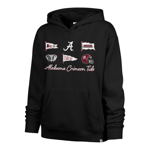 ALABAMA CRIMSON TIDE BOW AND BANNERS '47 NAOMI HOOD WOMENS