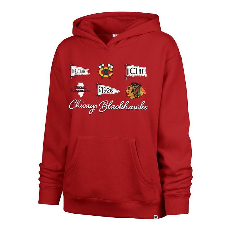 CHICAGO BLACKHAWKS BOW AND BANNERS '47 NAOMI HOOD WOMENS
