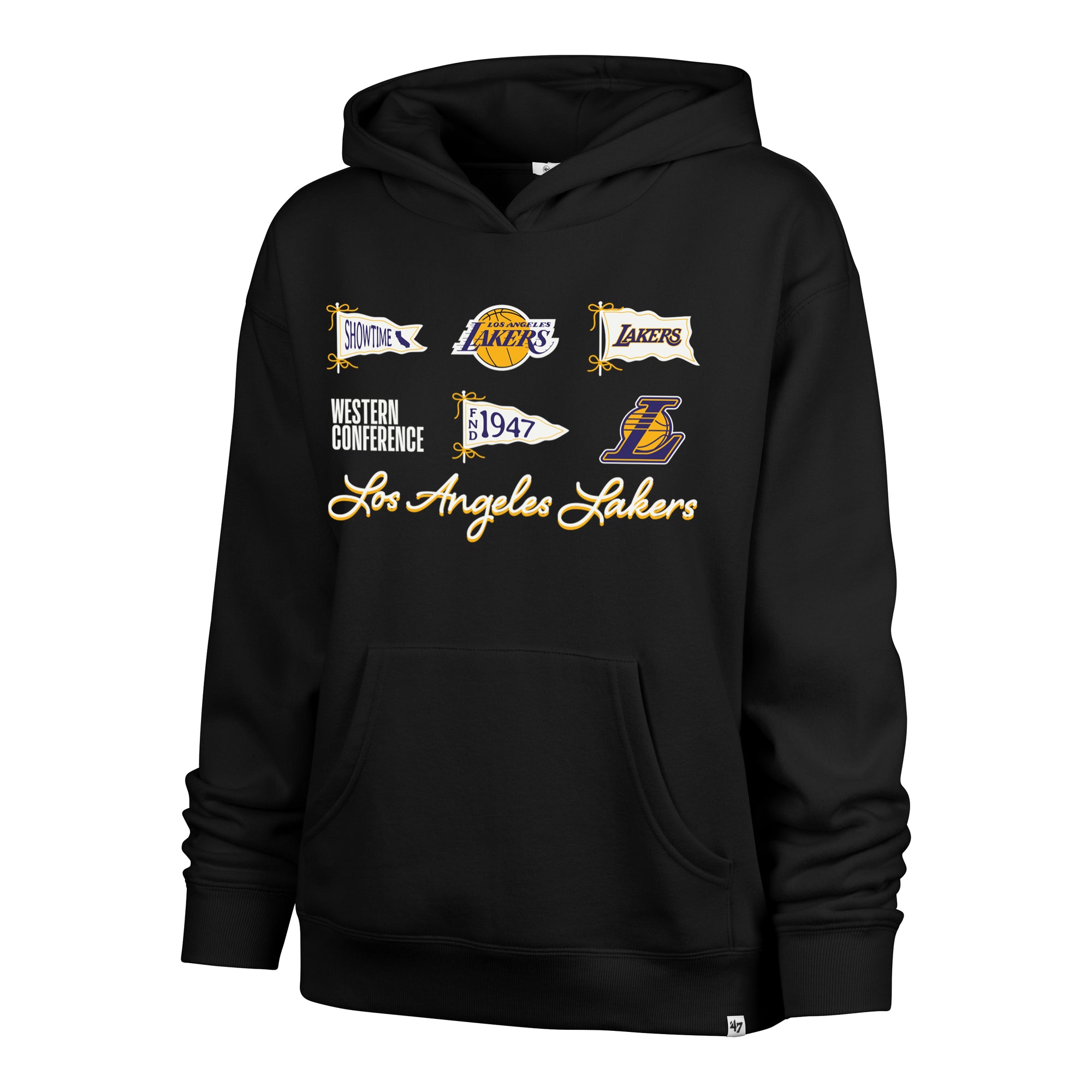 LOS ANGELES LAKERS BOW AND BANNERS '47 NAOMI HOOD WOMENS