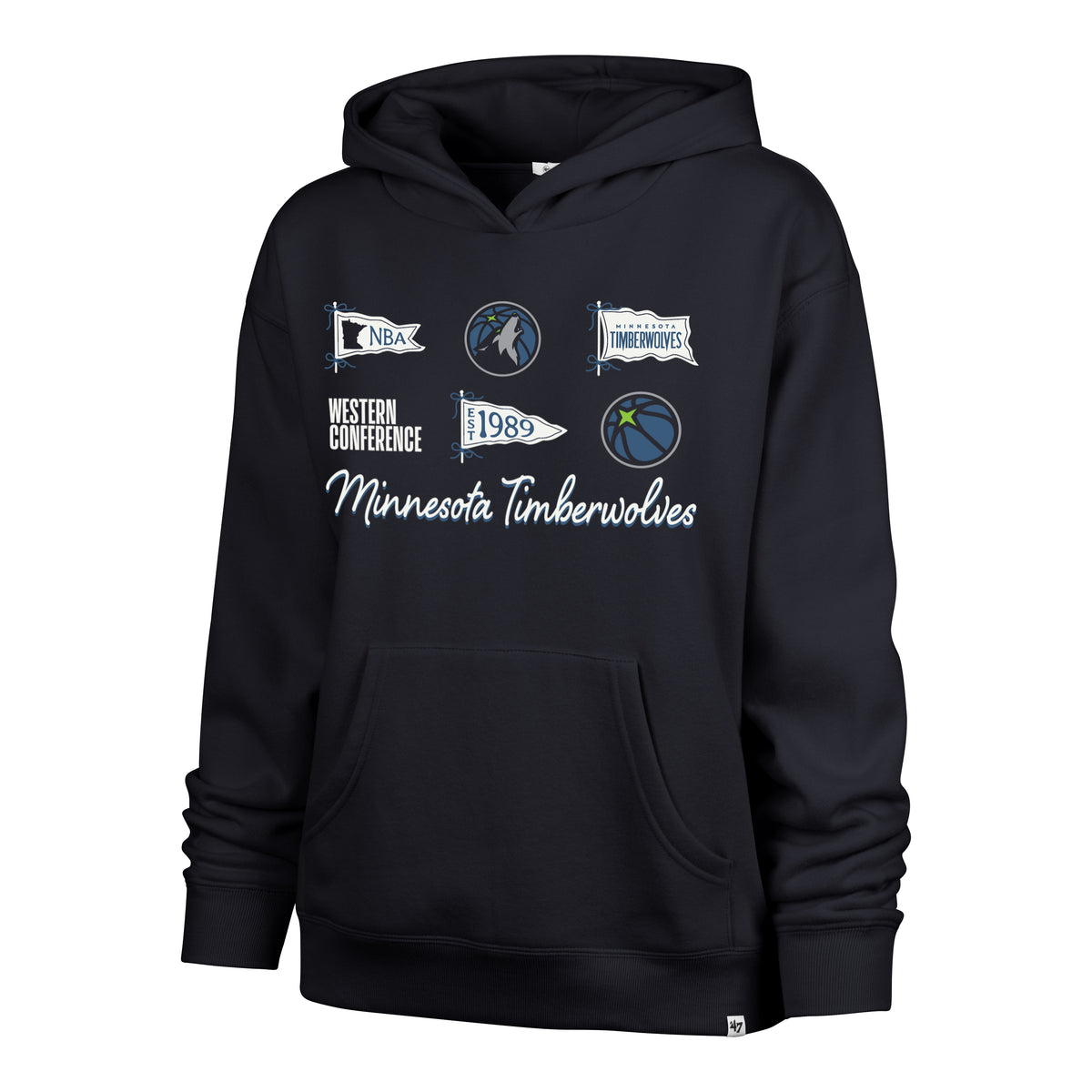 MINNESOTA TIMBERWOLVES BOW AND BANNERS '47 NAOMI HOOD WOMENS
