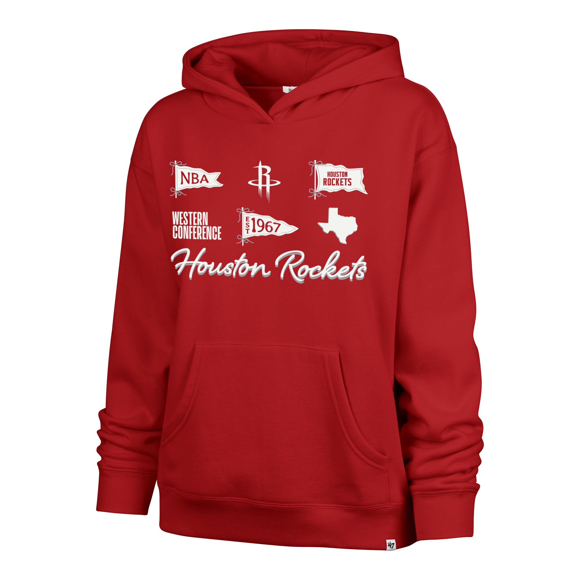 HOUSTON ROCKETS BOW AND BANNERS '47 NAOMI HOOD WOMENS