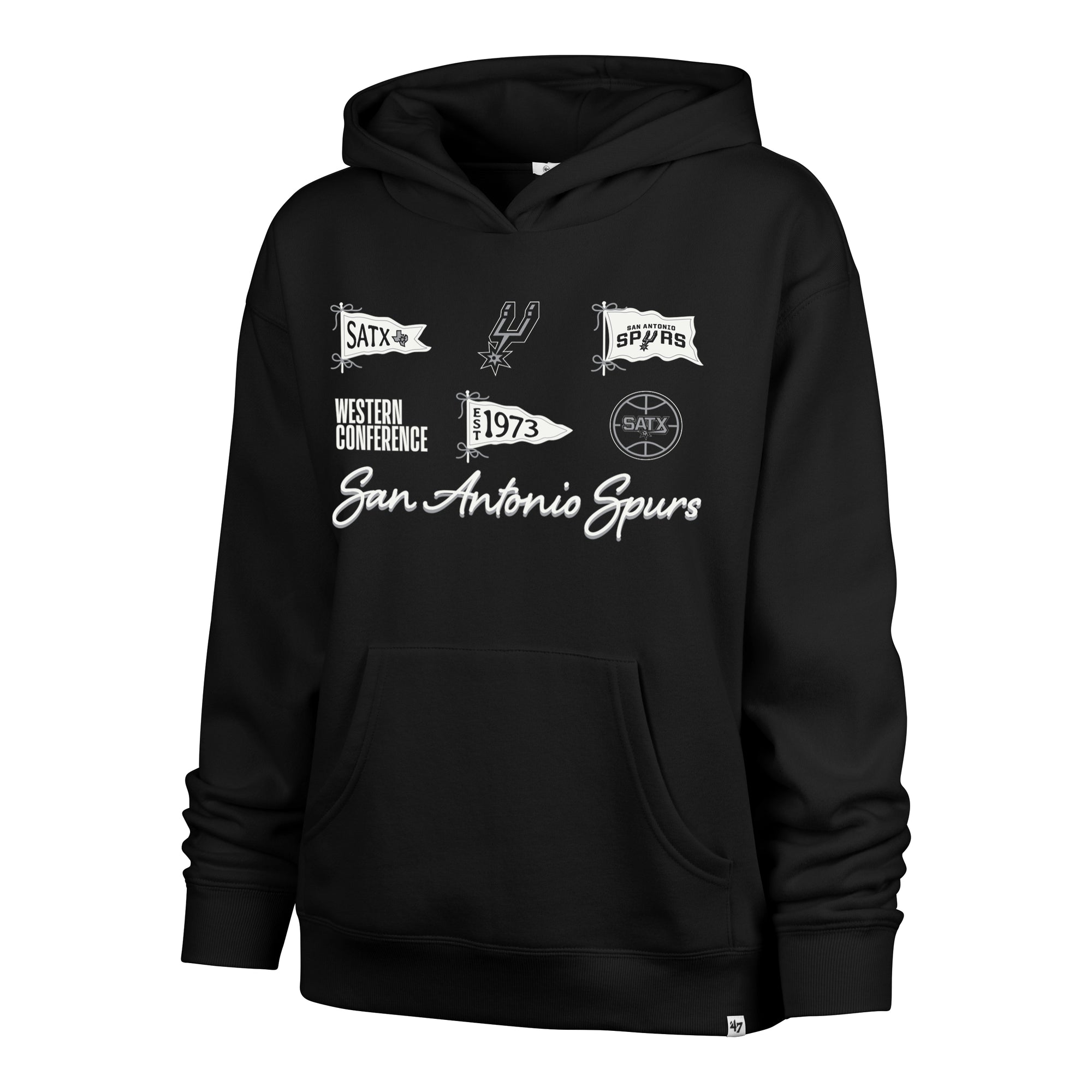 SAN ANTONIO SPURS BOW AND BANNERS '47 NAOMI HOOD WOMENS
