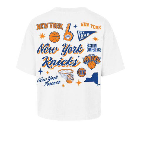 NEW YORK KNICKS COLLAGE SCRIPT '47 REED CITY TEE WOMENS