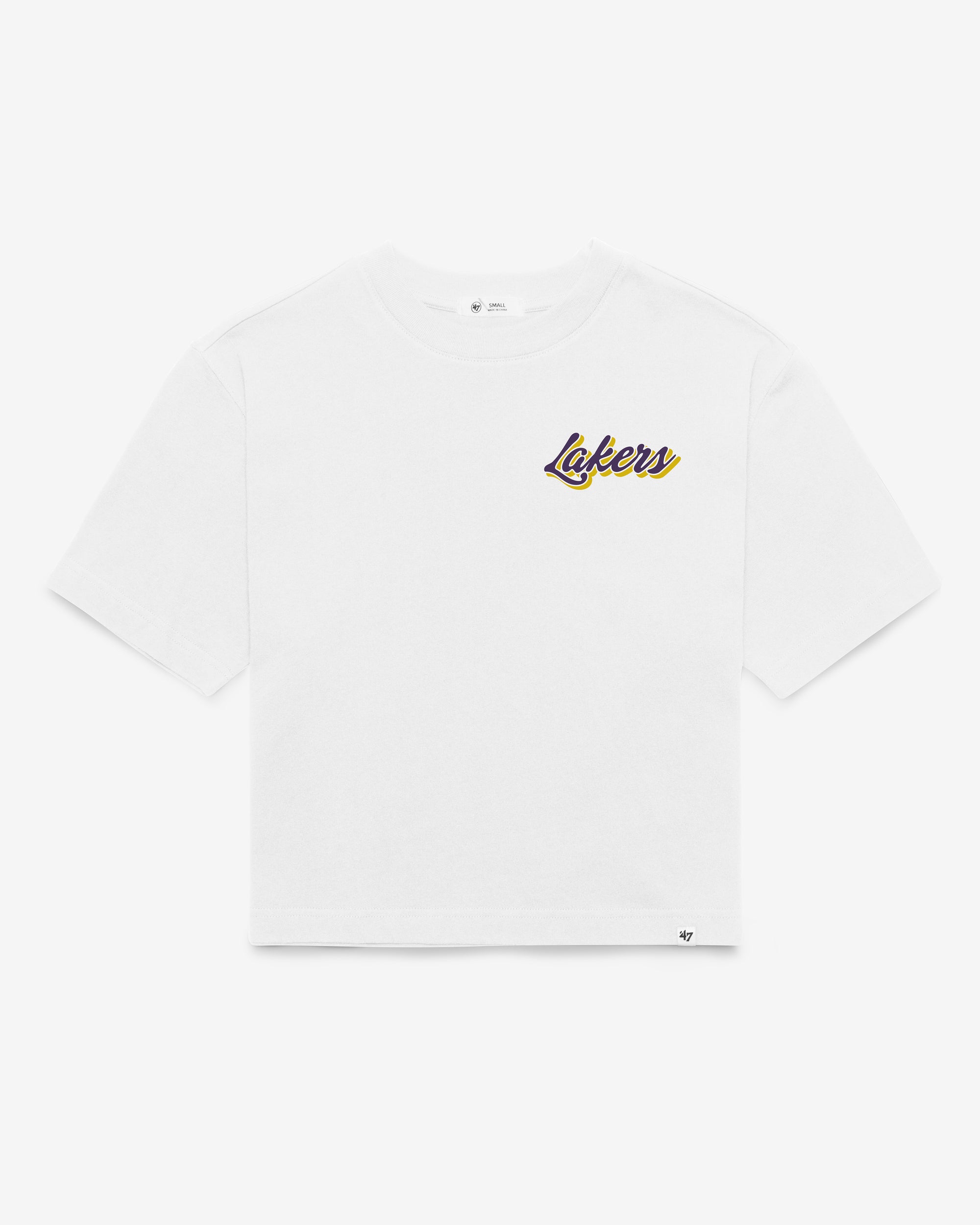 LOS ANGELES LAKERS COLLAGE SCRIPT '47 REED CITY TEE WOMENS
