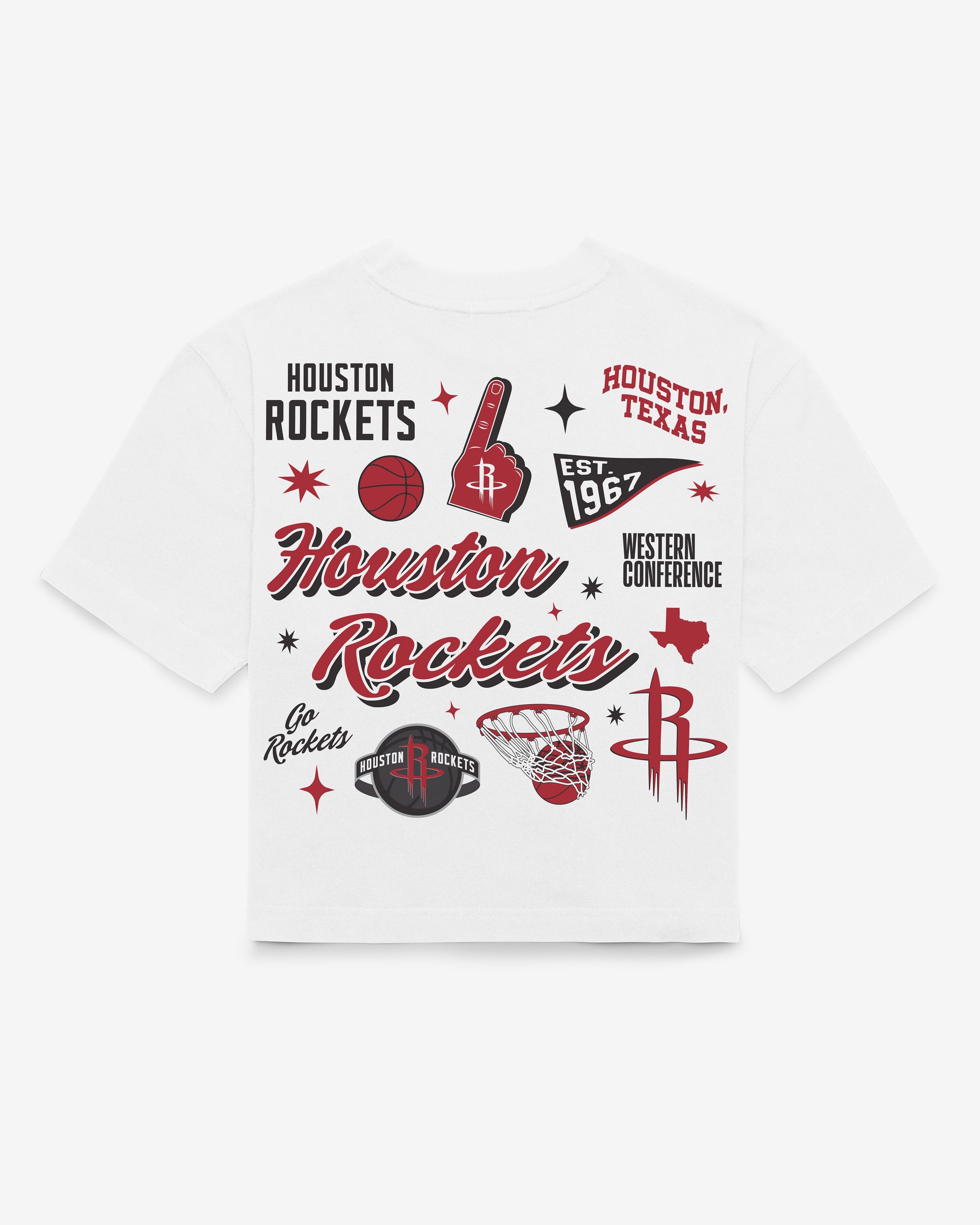HOUSTON ROCKETS COLLAGE SCRIPT '47 REED CITY TEE WOMENS