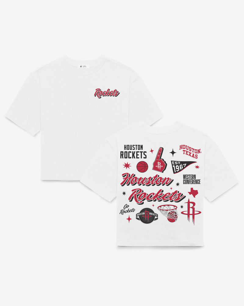 HOUSTON ROCKETS COLLAGE SCRIPT '47 REED CITY TEE WOMENS
