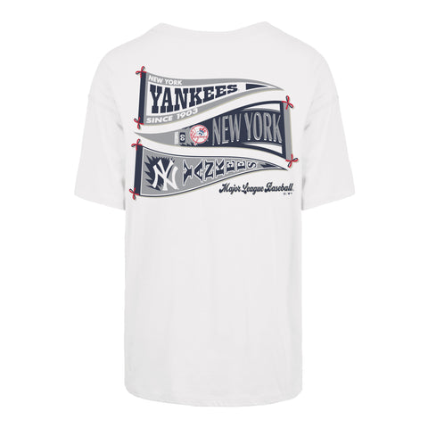 NEW YORK YANKEES BOW AND BANNER BACKER '47 SADIE TEE WOMENS