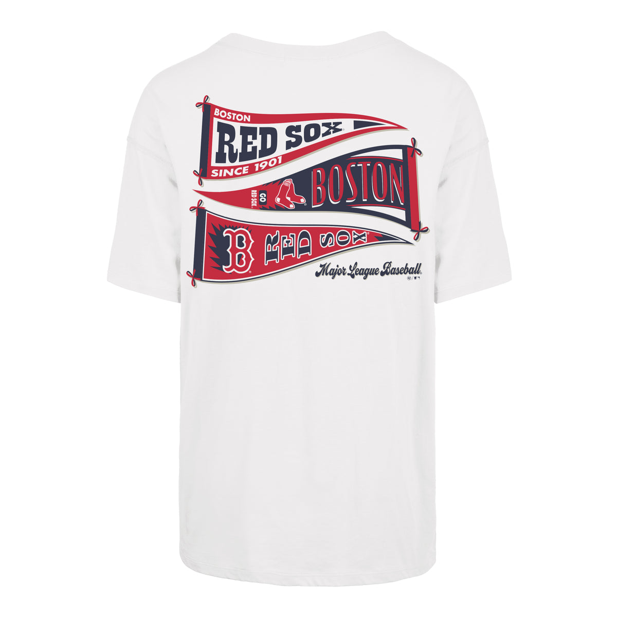 BOSTON RED SOX BOW AND BANNER BACKER '47 SADIE TEE WOMENS