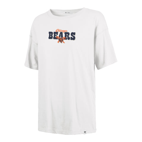CHICAGO BEARS BOW AND BANNER BACKER '47 SADIE TEE WOMENS