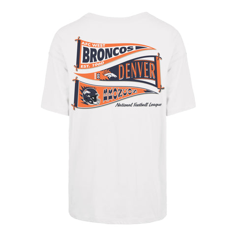 DENVER BRONCOS BOW AND BANNER BACKER '47 SADIE TEE WOMENS