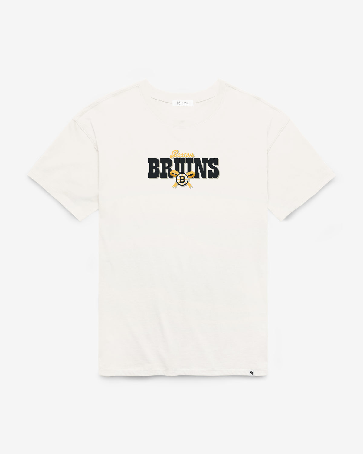 BOSTON BRUINS BOW AND BANNER BACKER '47 SADIE TEE WOMENS