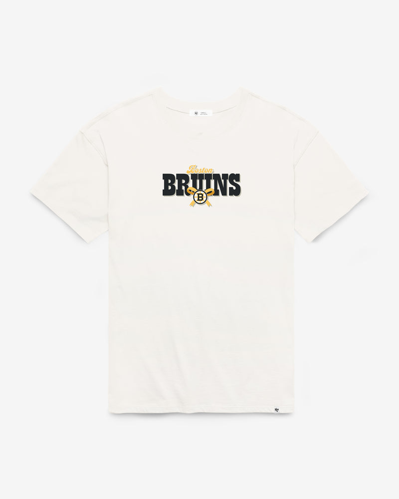 BOSTON BRUINS BOW AND BANNER BACKER '47 SADIE TEE WOMENS