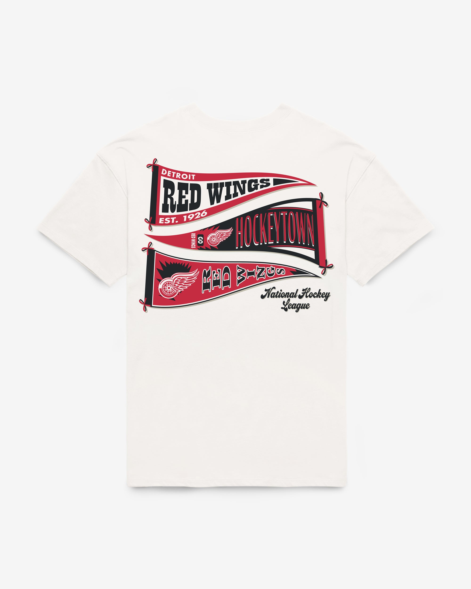 DETROIT RED WINGS BOW AND BANNER BACKER '47 SADIE TEE WOMENS