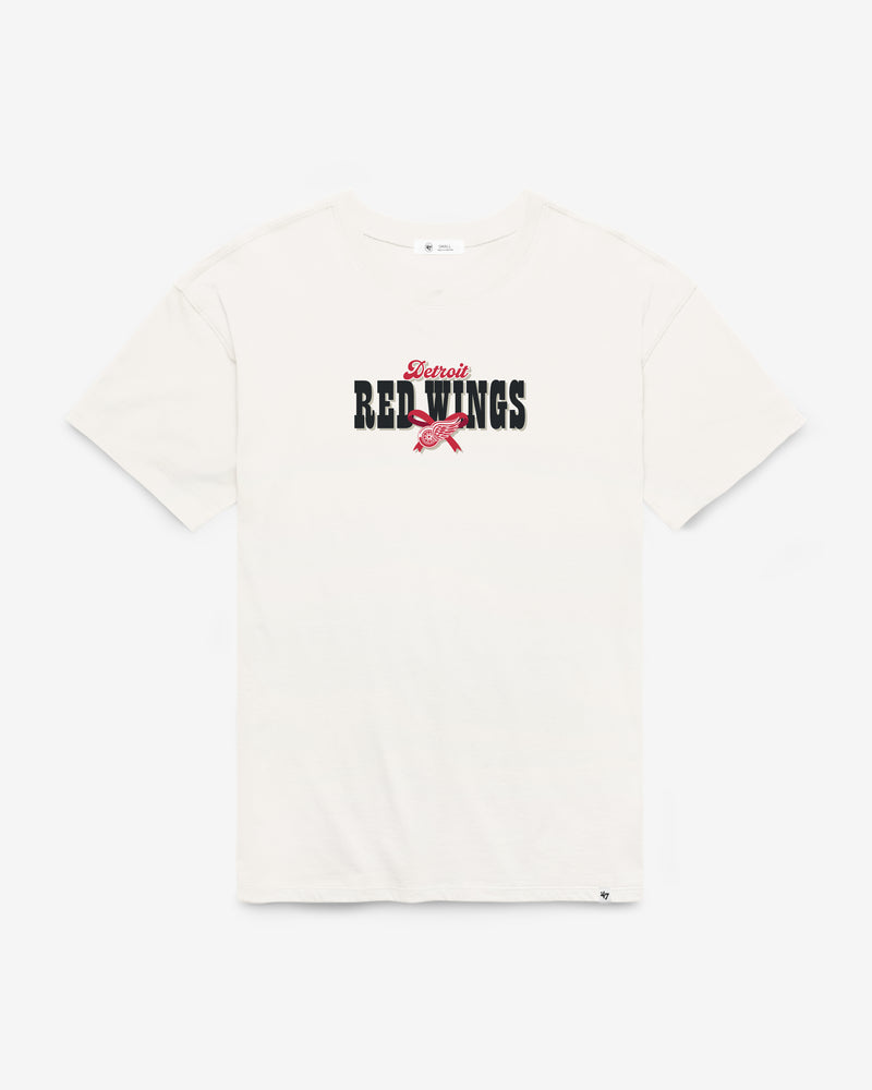 DETROIT RED WINGS BOW AND BANNER BACKER '47 SADIE TEE WOMENS