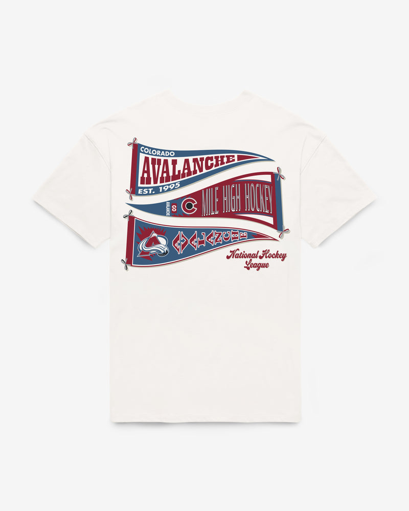 COLORADO AVALANCHE BOW AND BANNER BACKER '47 SADIE TEE WOMENS