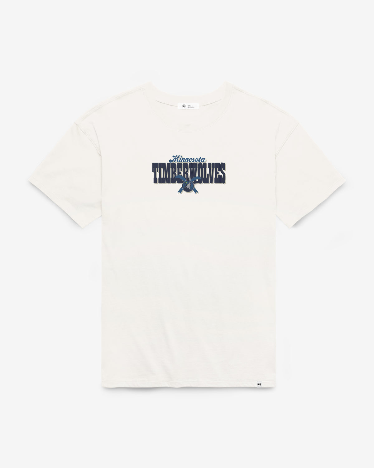 MINNESOTA TIMBERWOLVES BOW AND BANNER BACKER '47 SADIE TEE WOMENS