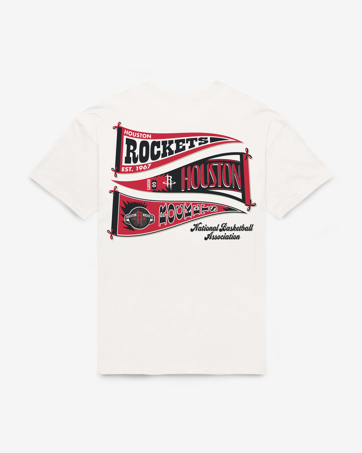 HOUSTON ROCKETS BOW AND BANNER BACKER '47 SADIE TEE WOMENS