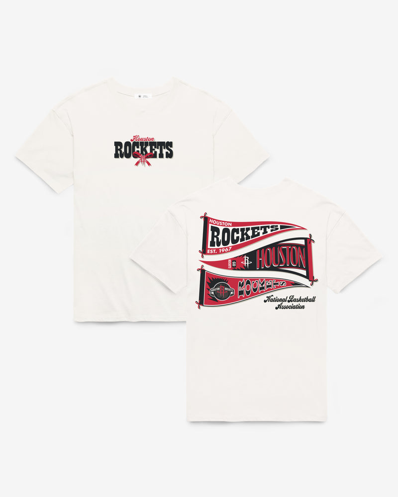 HOUSTON ROCKETS BOW AND BANNER BACKER '47 SADIE TEE WOMENS