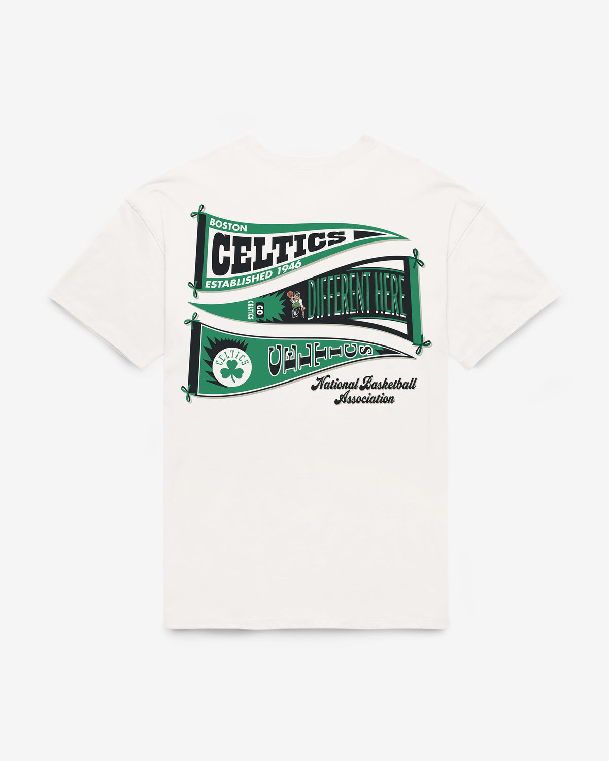 BOSTON CELTICS BOW AND BANNER BACKER '47 SADIE TEE WOMENS