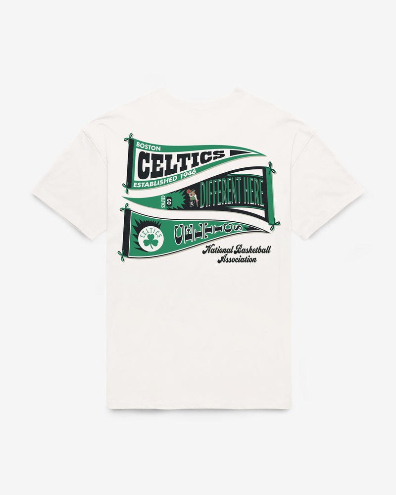 BOSTON CELTICS BOW AND BANNER BACKER '47 SADIE TEE WOMENS