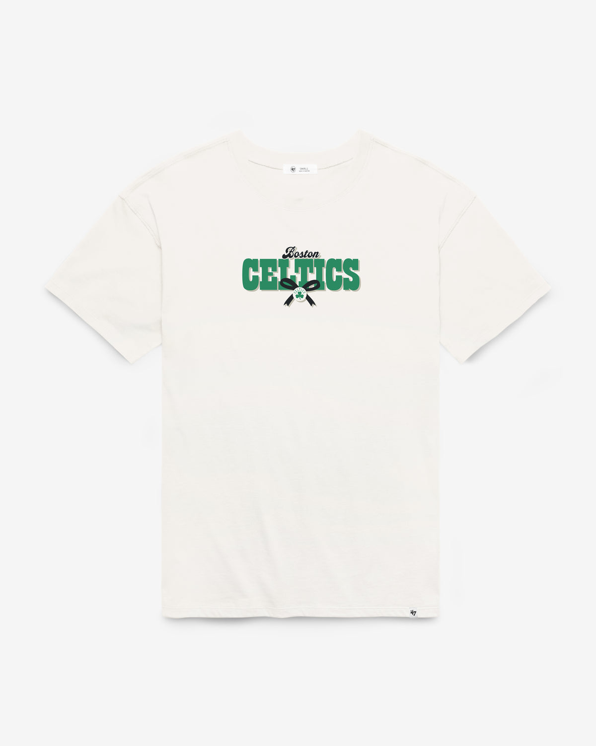 BOSTON CELTICS BOW AND BANNER BACKER '47 SADIE TEE WOMENS