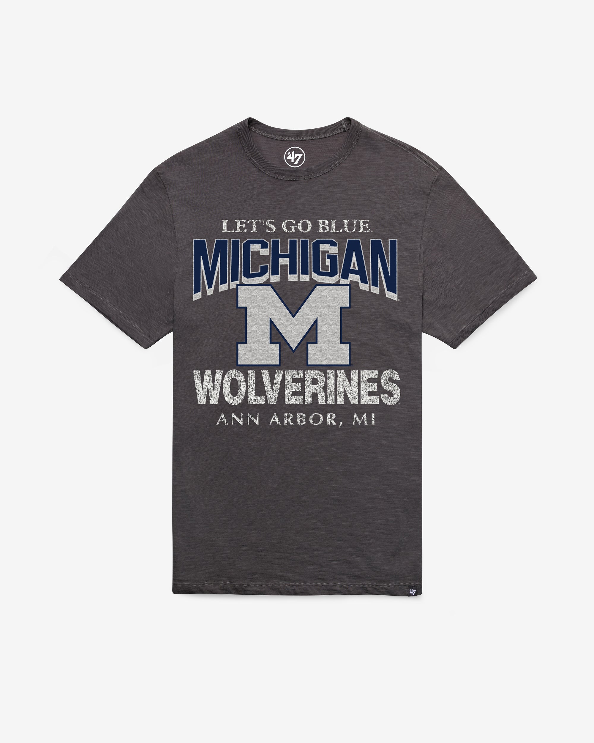 MICHIGAN WOLVERINES HEAD ON '47 SCRUM TEE