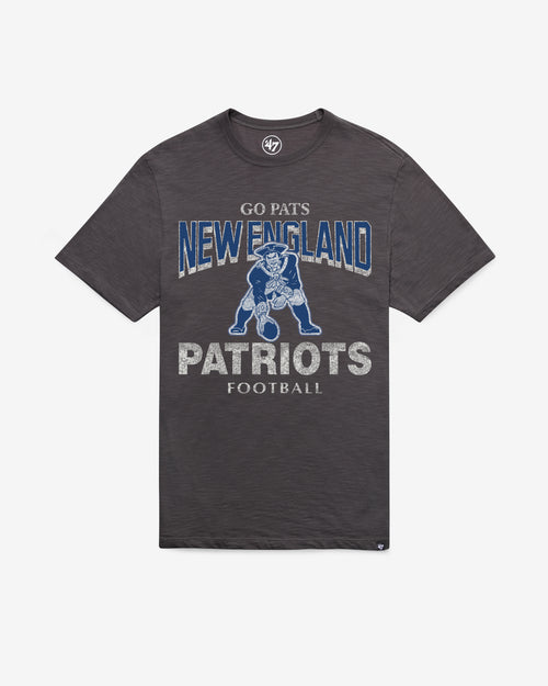 NEW ENGLAND PATRIOTS HISTORIC HEAD ON '47 SCRUM TEE