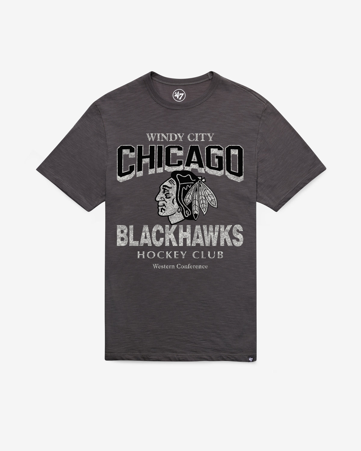 CHICAGO BLACKHAWKS HEAD ON '47 SCRUM TEE