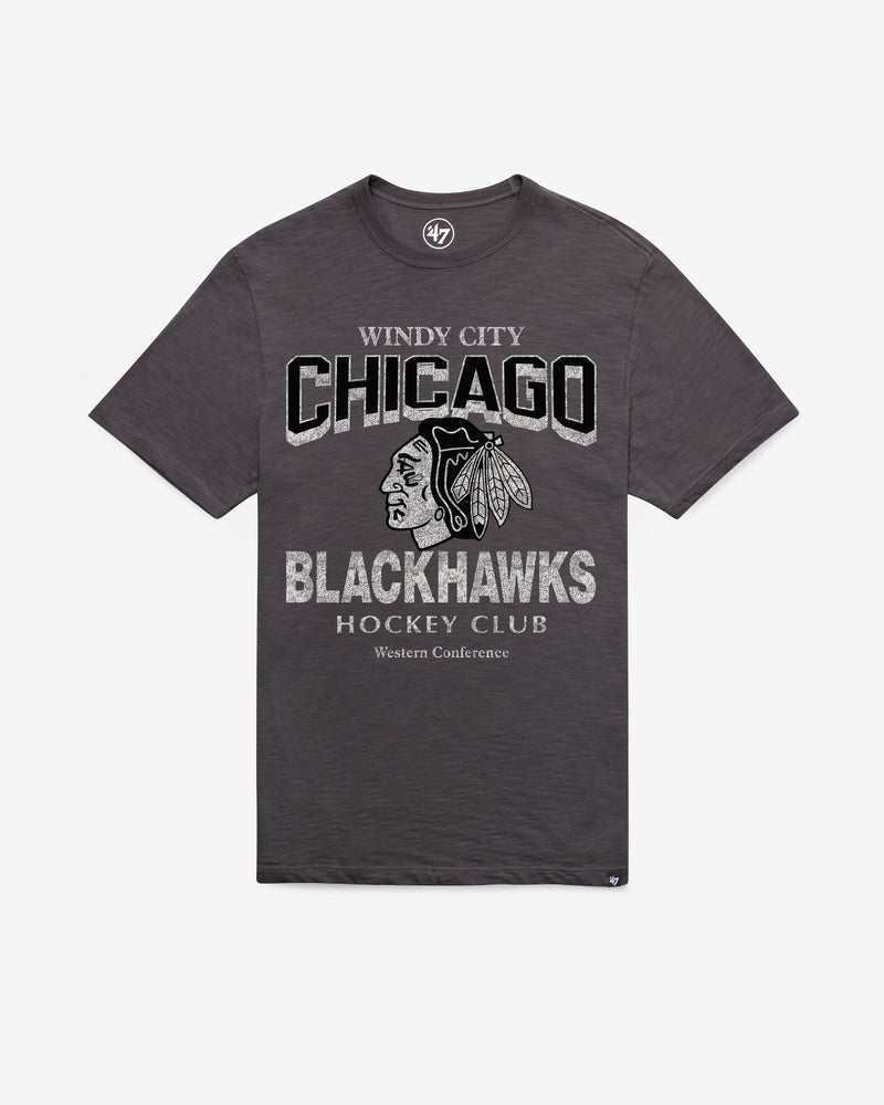 CHICAGO BLACKHAWKS HEAD ON '47 SCRUM TEE