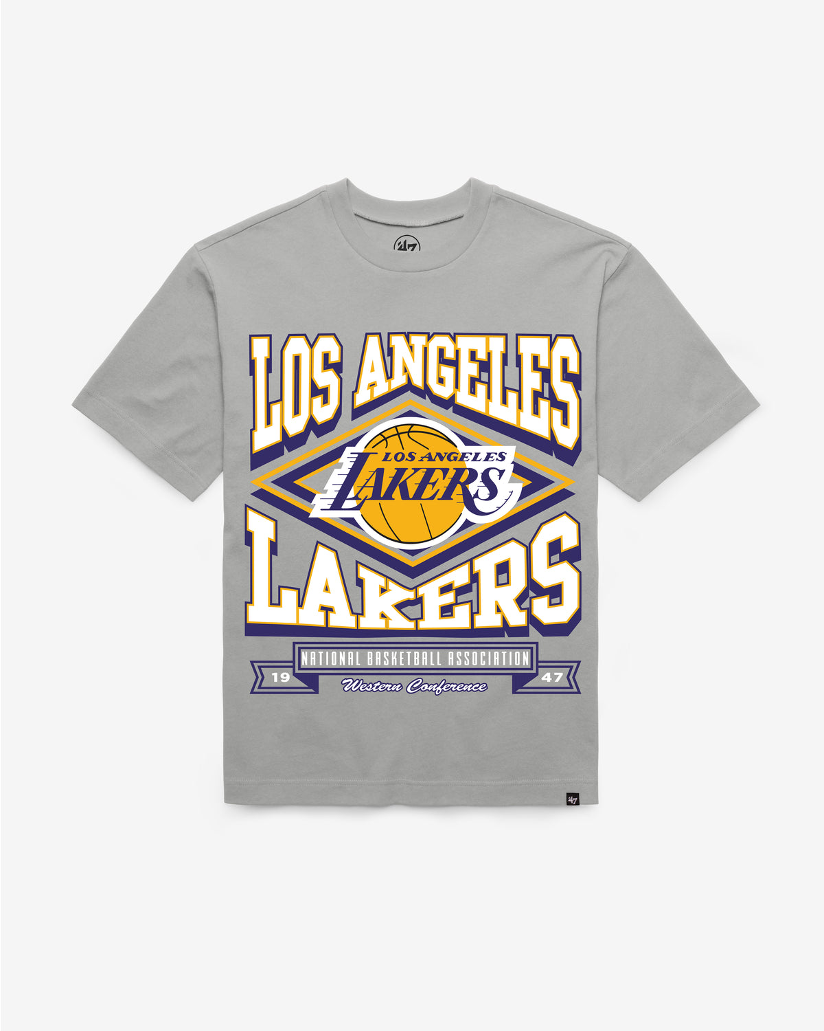 LOS ANGELES LAKERS HEATER '47 FOUNDATION TEE
