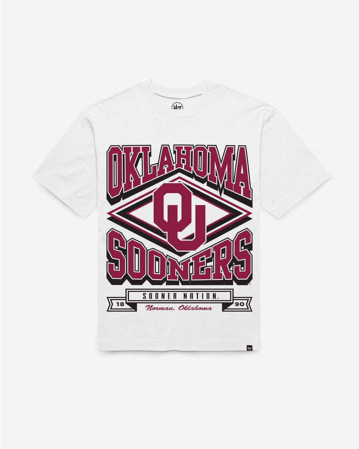 OKLAHOMA SOONERS HEATER '47 FOUNDATION TEE
