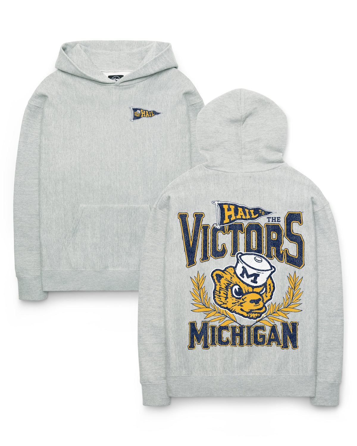 MICHIGAN WOLVERINES VINTAGE VARSITY HOUSE BACKER '47 FOUNDATION HOOD