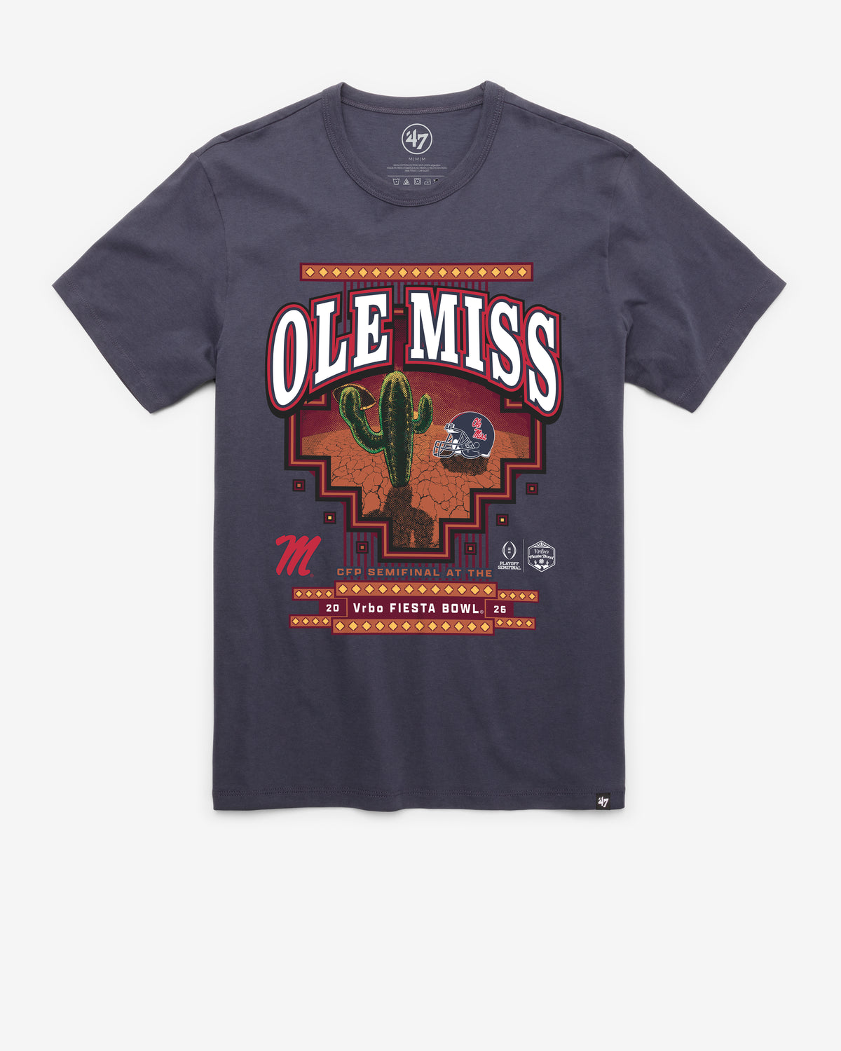 MISSISSIPPI REBELS FIESTA BOWL '47 FRANKLIN TEE