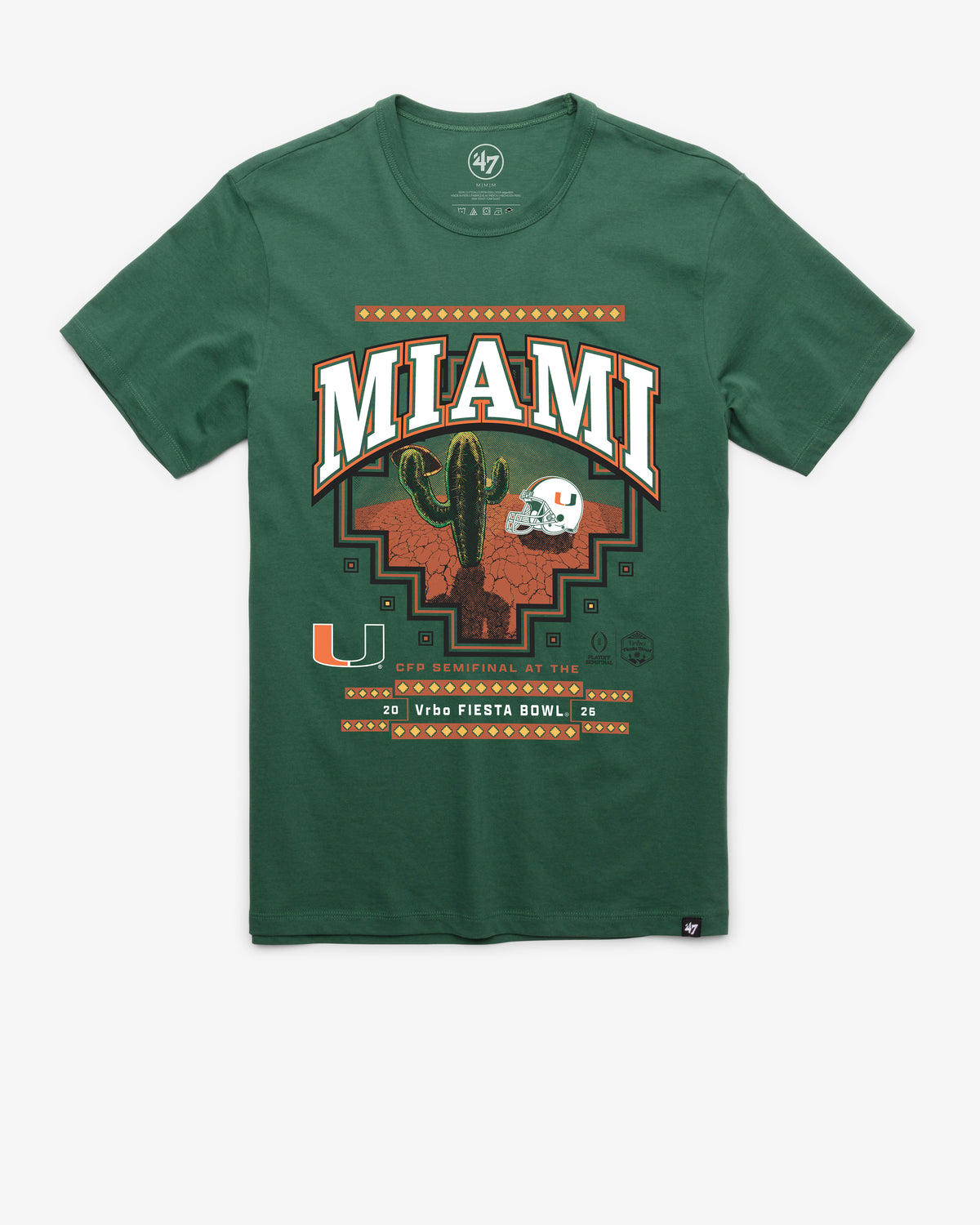 MIAMI HURRICANES FIESTA BOWL '47 FRANKLIN TEE