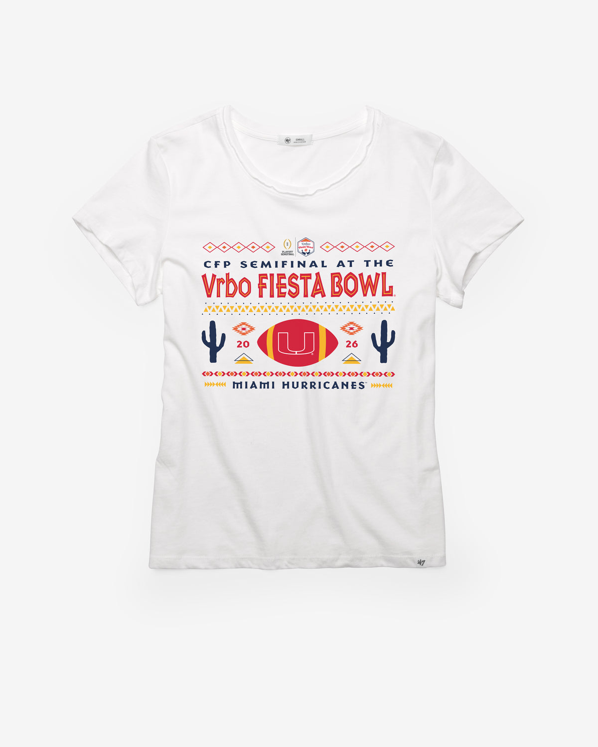 MIAMI HURRICANES FIESTA BOWL '47 FRANKIE TEE WOMENS