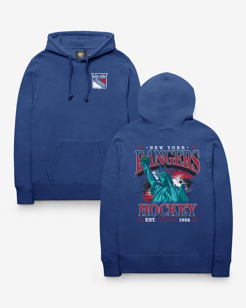 NEW YORK RANGERS BACKER '47 HEADLINE HOOD