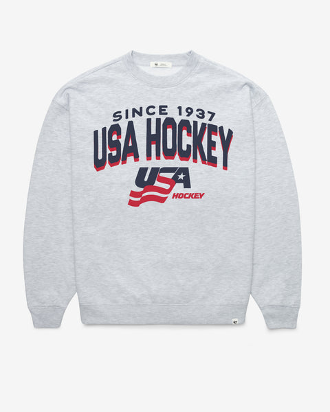 USA HOCKEY CAMPUS ARCH CLOUD '47 OVERSIZED CREW WOMENS