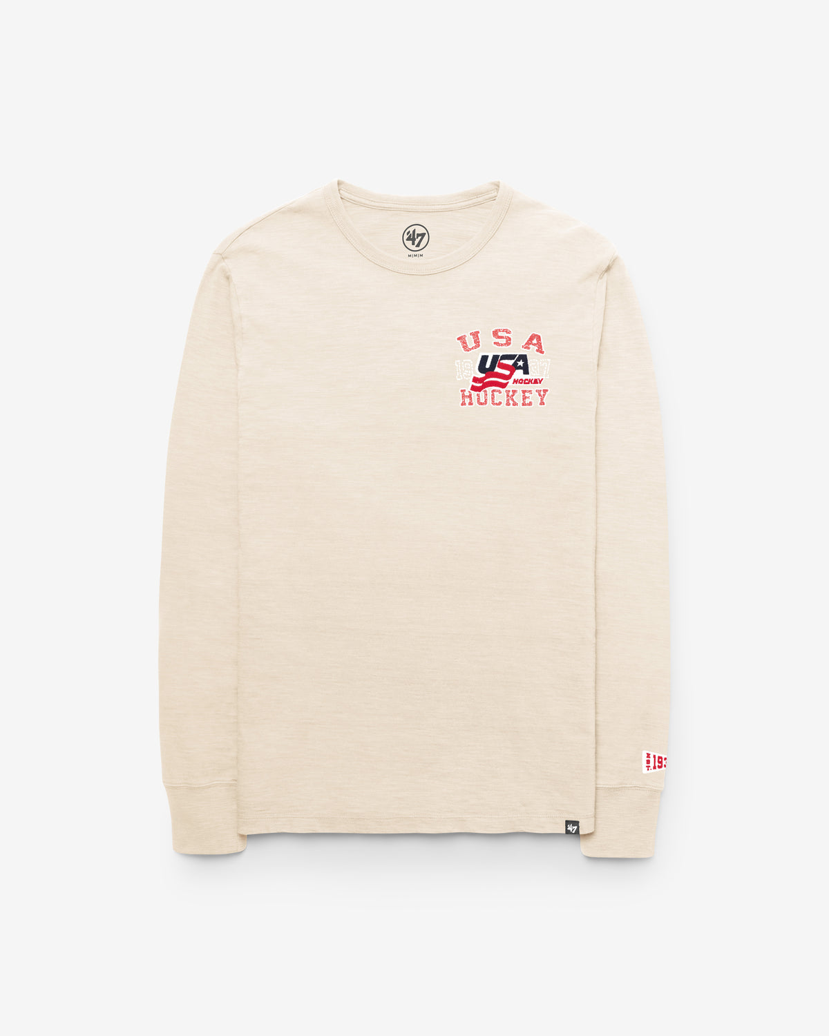 USA HOCKEY EGREMONT WELL WORN '47 HEAVY SLUB LONG SLEEVE TEE