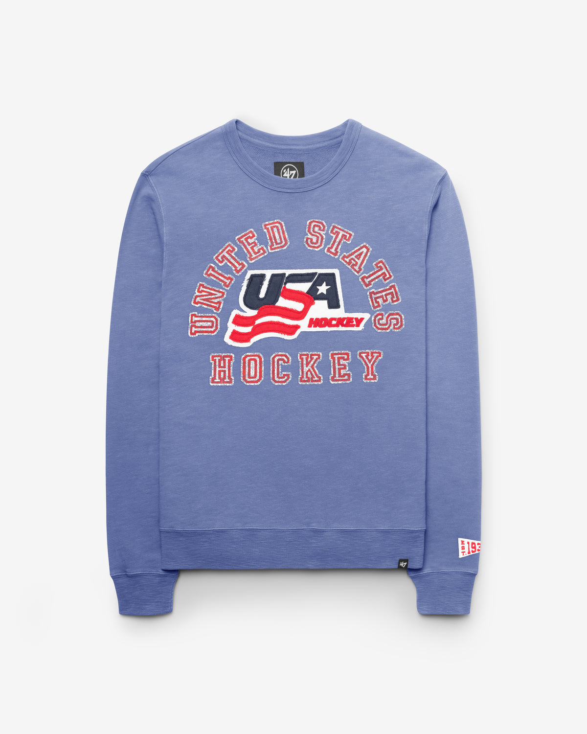 USA HOCKEY CALDERWOOD WELL WORN '47 FRENCH TERRY CREW
