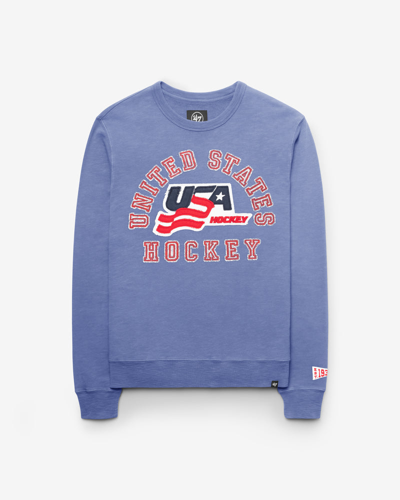 USA HOCKEY CALDERWOOD WELL WORN '47 FRENCH TERRY CREW