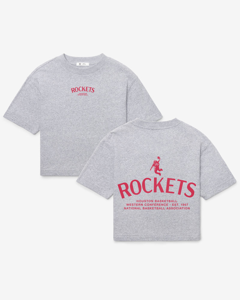 HOUSTON ROCKETS HADRIAN '47 FOUNDATION CROP TEE WOMENS