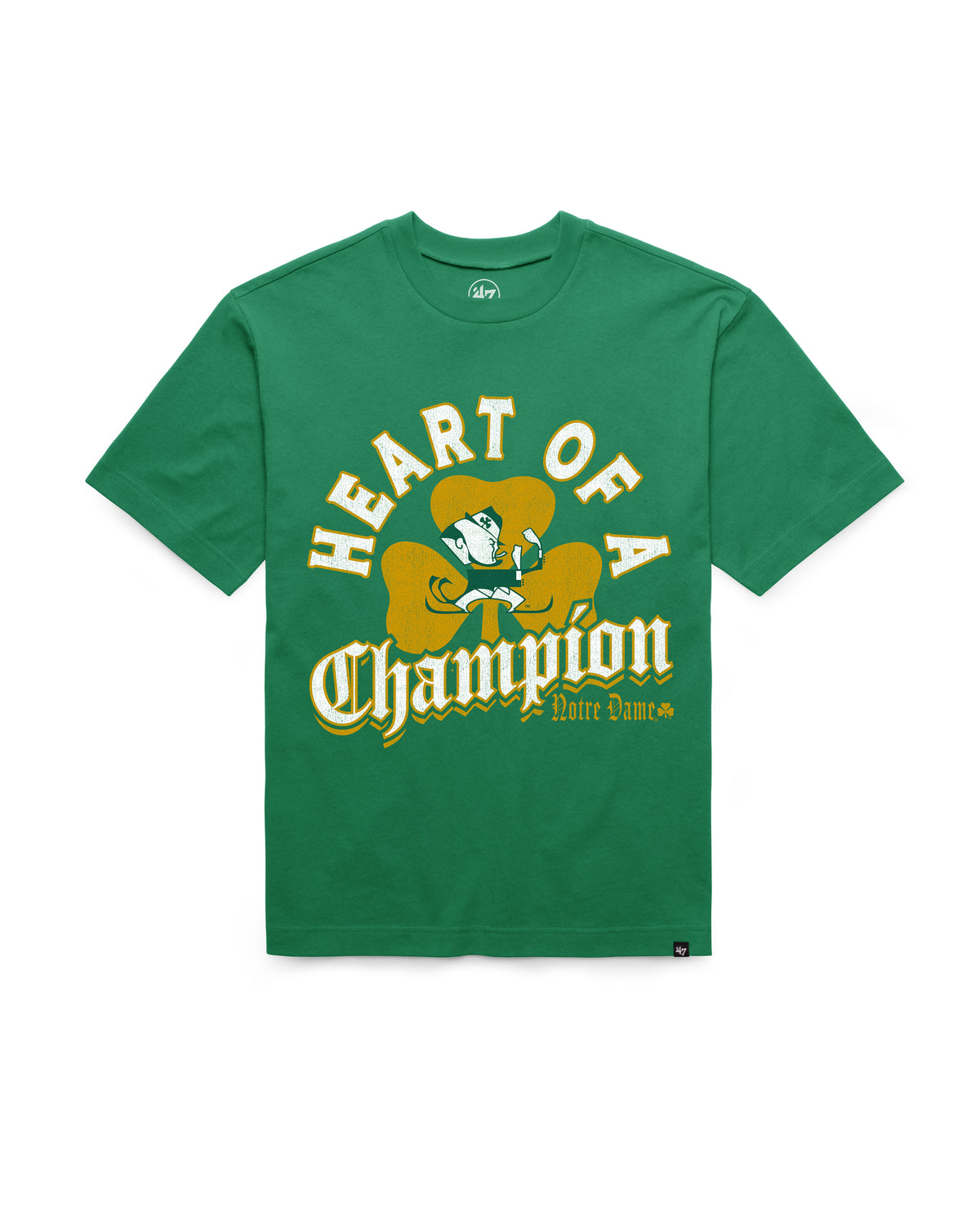NOTRE DAME FIGHTING IRISH VINTAGE VARSITY HOUSE '47 FOUNDATION TEE